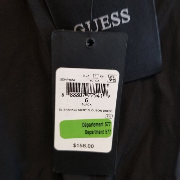 GUESS Sparkly Blouse and Sequin Dress Size 6 NWT - Picture 4 of 4